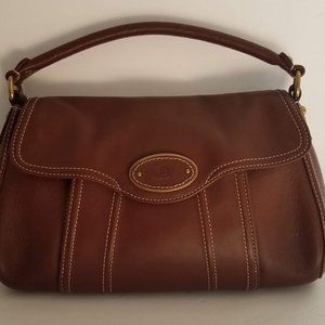 Talbot's Leather Handbag with Handle - Never Used!